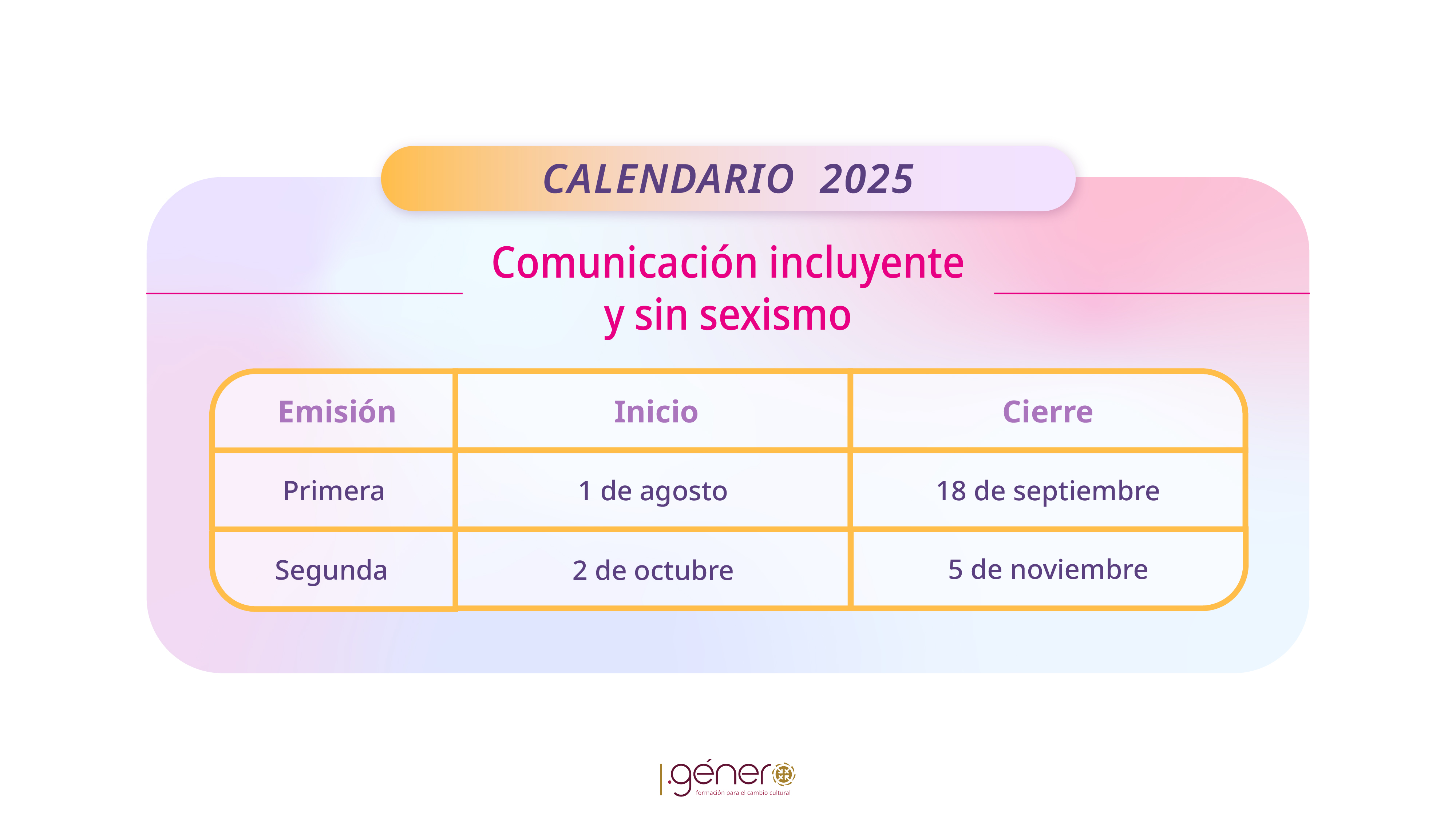 calendario 2025